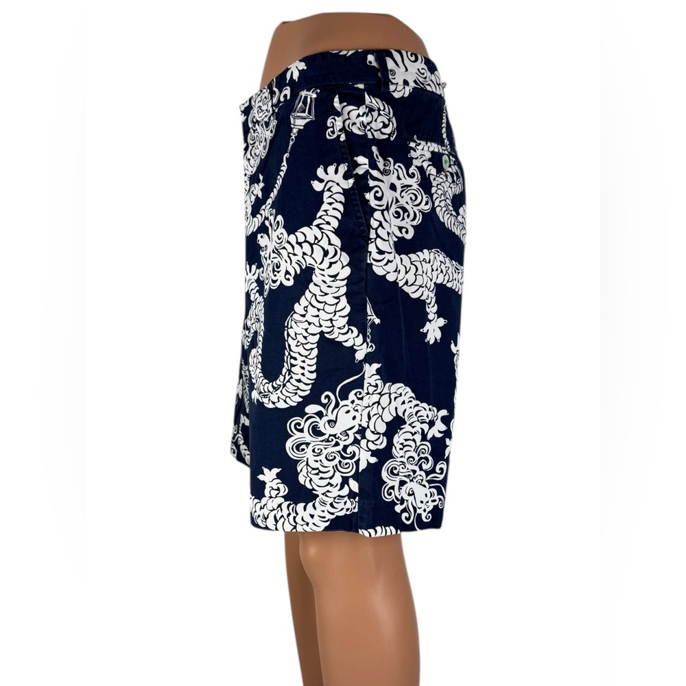 Lilly Pulitzer Mens 34 Everglades Shorts Via Palm Beach Blue White Casual Cotton - Picture 3 of 9